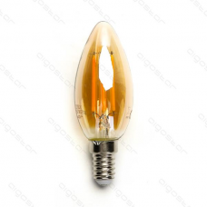 LED žiarovka E14 C35 4W AMBER Filament