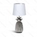 Keramická lampa strieborný ananás päticou s E14 