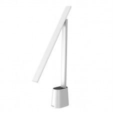 Kancelárska LED lampa na čítanie, skladacia, dobíjacia základňa Smart Eye biela