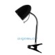 Stolná lampa čierna uchytenie na klip E27 päticou