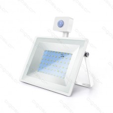 LED SLIM reflektor biely so senzorom 50W 6400K