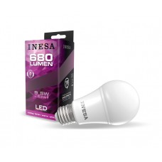 LED žiarovka E27 A60 9,5W 180° 3000K
