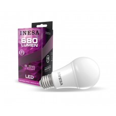 LED žiarovka E27 A60 9,5W 180° 4000K